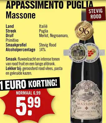 Dirck 3 APPASSIMENTO PUGLIA Massone aanbieding