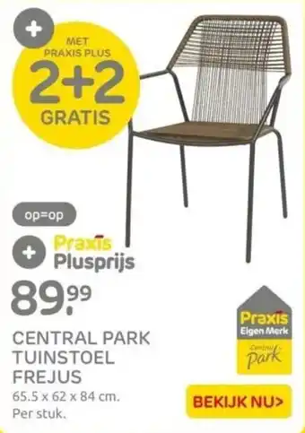 Praxis CENTRAL PARK TUINSTOEL FREJUS 65.5 x 62 x 84 cm.   per stuks aanbieding