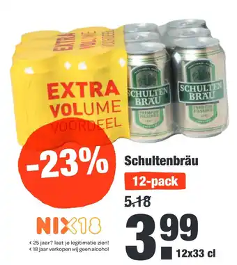 ALDI Schultenbräu aanbieding