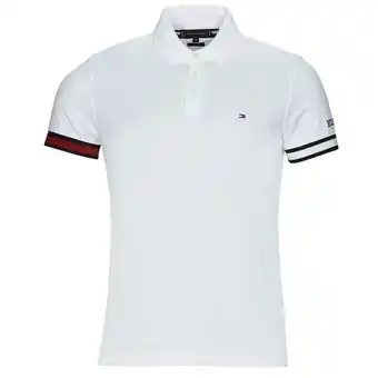 Spartoo Polo Shirt Korte Mouw Tommy Hilfiger FLAG CUFF SLEEVE LOGO SLIM FIT aanbieding