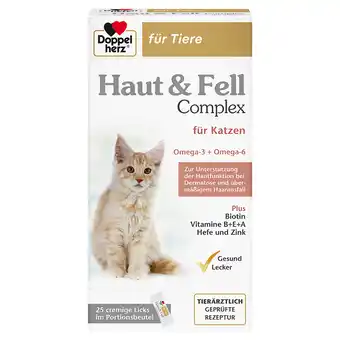 Zooplus 25x10g Doppelherz Skin & Coat Complex aanvullende voeding voor katten aanbieding