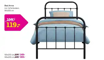 Leen Bakker Bed Anne incl. lattenbodem, 90x200 cm aanbieding