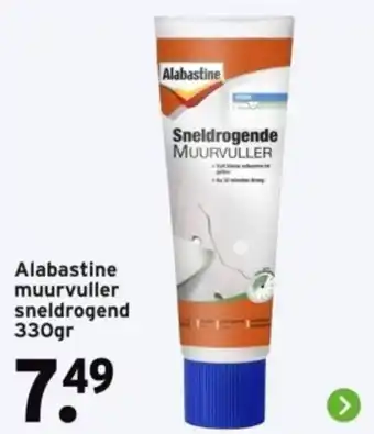 GAMMA Alabastine muurvuller sneldrogend 330gr aanbieding