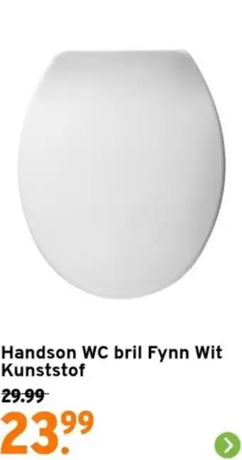 GAMMA Handson WC bril Fynn Wit Kunststof aanbieding