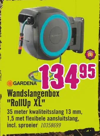 Hornbach Wandslangenbox "rollup xl" aanbieding