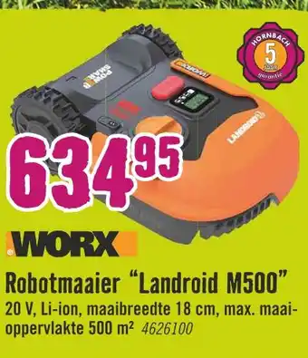 Hornbach Robotmaaier "landroid m500" aanbieding