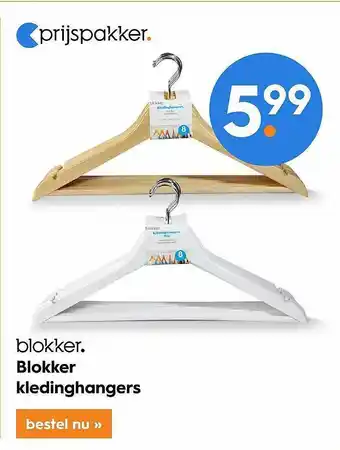 Blokker Kledinghangers aanbieding