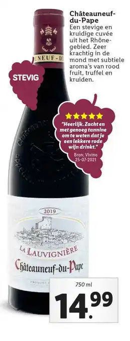 Lidl Châteauneuf-du-Pape 750 ml aanbieding