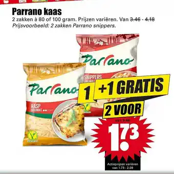 Dirk Parrano kaas  100 gram aanbieding