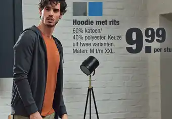 ALDI Hoodie met rits aanbieding