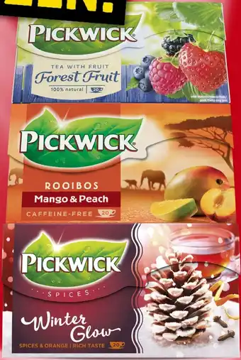 Hoogvliet Pickwick thee per pak aanbieding