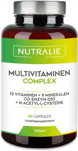 Amazon Multivitaminen & Mineralen 29 Essentiële Voedingsstoffen | Veganistisch Multivitaminencomplex | 60 Nutralie-capsules aanbieding