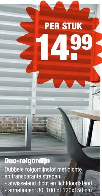 ALDI Duo-rolgordijn aanbieding