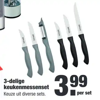 ALDI 3-delige keukenmessenset aanbieding