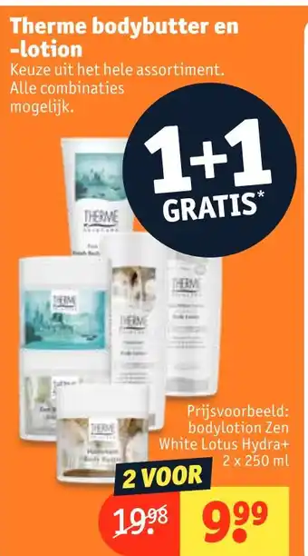 Kruidvat Therme bodybutter en -lotion 250ml aanbieding