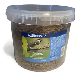 Pets Place Allbirds&Co Gedroogde Meelwormen In Emmer - Voer - 850 g aanbieding