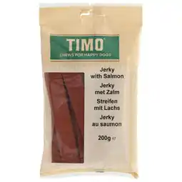 Pets Place Timo Zalm Jerky - Hondensnacks - Zalm 200 g aanbieding