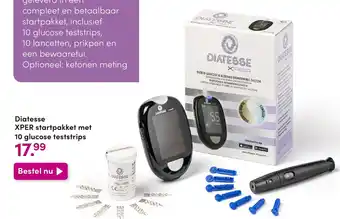DA Diatesse XPER startpakket met 10 glucose teststrips aanbieding