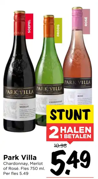 Vomar Voordeelmarkt Park villa 750ml aanbieding