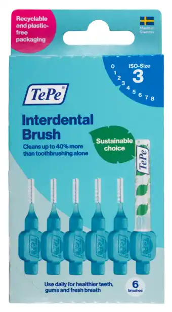 De Online Drogist TePe Interdentale Rager Original Blauw 0,6mm aanbieding