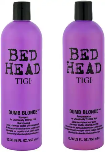 Amazon Bed Head by Tigi Dumb Blonde shampoo en conditioner voor blond haar 2 x 750 ml aanbieding