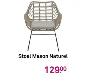 Karwei Stoel Mason Naturel aanbieding