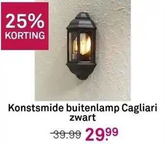 Karwei Konstsmide buitenlamp Cagliari zwart aanbieding