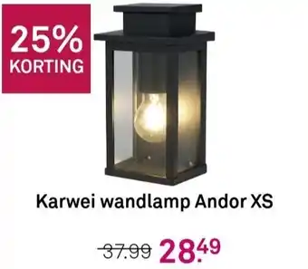 Karwei Wandlamp Andor XS aanbieding