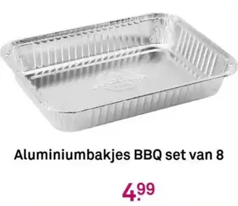 Karwei Aluminiumbakjes BBQ set van 8 aanbieding