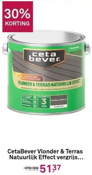 Karwei CetaBever Vlonder & Terras Natuurlijk Effect vergrijs... aanbieding