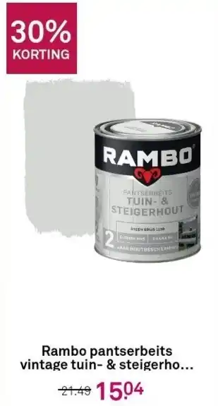 Karwei Rambo pantserbeits vintage tuin- & steigerho... aanbieding