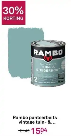 Karwei Rambo pantserbeits vintage tuin- aanbieding