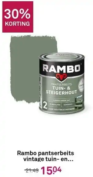 Karwei Rambo pantserbeits vintage tuin- en... aanbieding