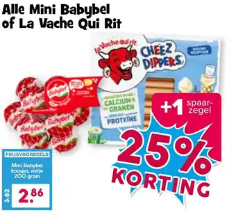 Boon`s Markt Alle mini babybel of la vache qui rit aanbieding