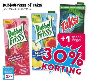 Boon`s Markt Dubbelfrisss of taksi  1500 ml aanbieding