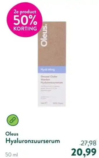 Holland & Barrett Oleus hyaluronzuurserum aanbieding