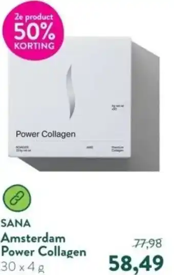 Holland & Barrett Sana amsterdam power collagen 30 x 4g aanbieding