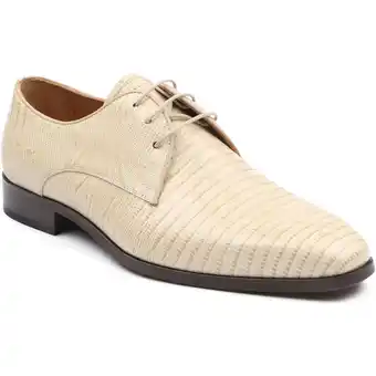 Spartoo Mocassins Melik Schoen Derby Alberca Lizard Beige aanbieding