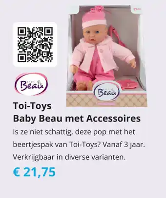 Tom Toi-Toys Baby Beau met Accessoires aanbieding