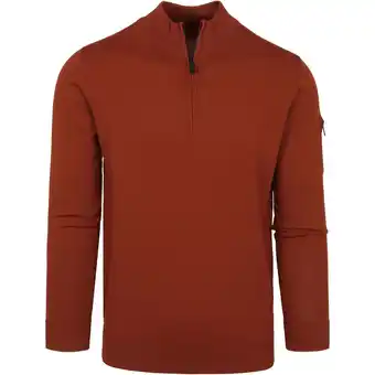 Spartoo Sweater Suitable Half Zip Trui Brique aanbieding