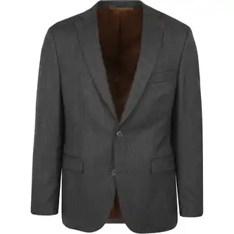 Spartoo Blazer Suitable Prestige Colbert Wol Herringbone Grijs aanbieding