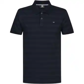 Spartoo T-shirt Petrol Industries Polo Strepen Navy aanbieding