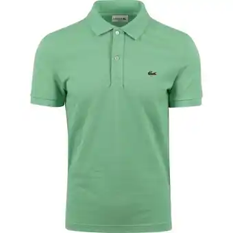 Spartoo T-shirt Lacoste Poloshirt Pique Mid Groen aanbieding