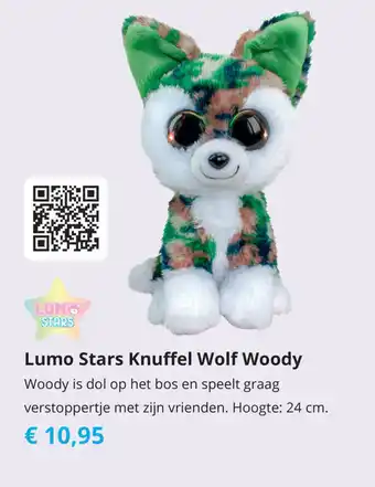 Tom Lumo Stars Knuffel Wolf Woody aanbieding