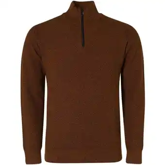 Spartoo Sweater No Excess Half Zip Trui Bruin aanbieding