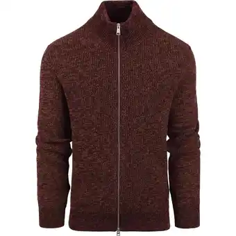 Spartoo Sweater Marc O'Polo Vest Melange Bordeaux aanbieding