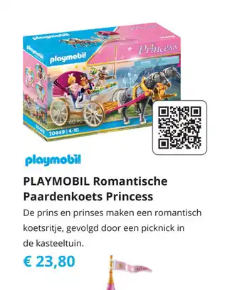 Tom Playmobil Romantische Paardenkoets Princess aanbieding