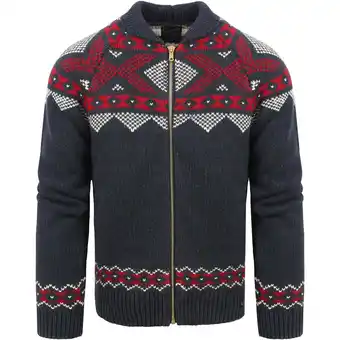 Spartoo Sweater Superdry Vest Zip Donkerblauw aanbieding