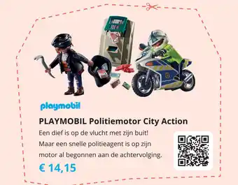 Tom Playmobil Politiemotor City Action aanbieding