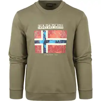 Spartoo Sweater Napapijri Guiro Sweater Groen aanbieding